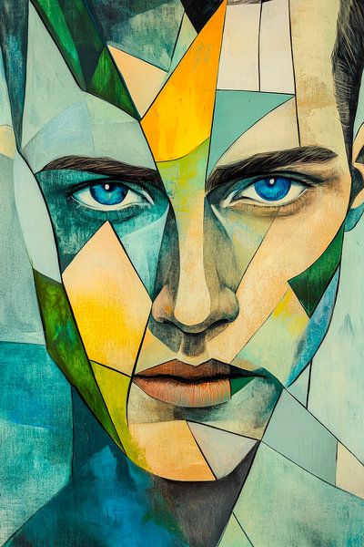 Gesicht der Farben – Fragmentierte Seele von Poster Art Shop
