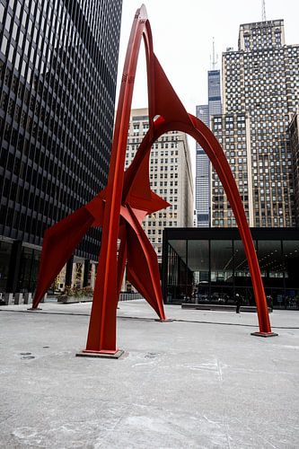 Flamingo beeld in Chicago