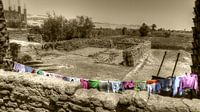 Mud brick mural
