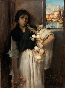 Venezianische Knoblauchverkäuferin, John Singer Sargent - ca.1880