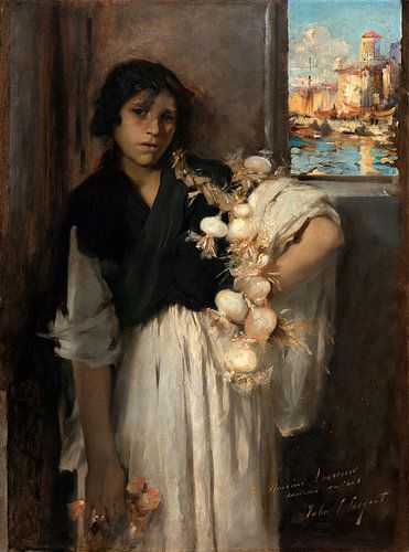 Vendeuse d'ail vénitienne, John Singer Sargent - vers 1880