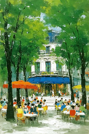 Restaurant-Terrasse | Mittagspause im Park von OMG Art