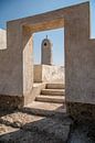 Minaret door een deuropening van Jane-Beverly Dughera thumbnail