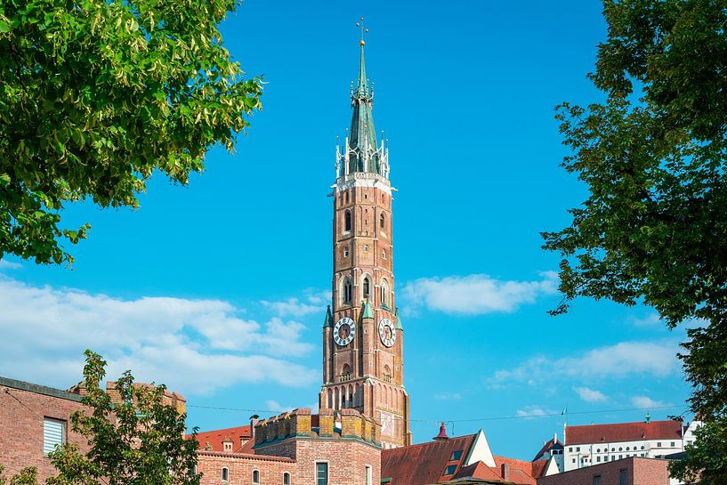Parochiekerk van St Jodok in Landshut van Martin Wasilewski