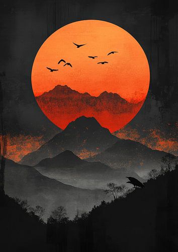 Sereniteit Een majestueus berglandschap van Lufy