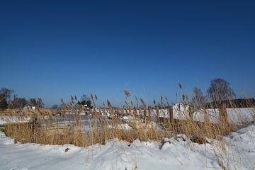 zugefrorenen Bodden, Hafen Moritzdorf, Bollwerk Baabe