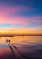 Sonnenuntergang am Loswal, Kudelstaart