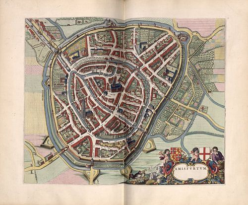 Amersfoort, Stadsplattegrond Joan Blaeu 1652