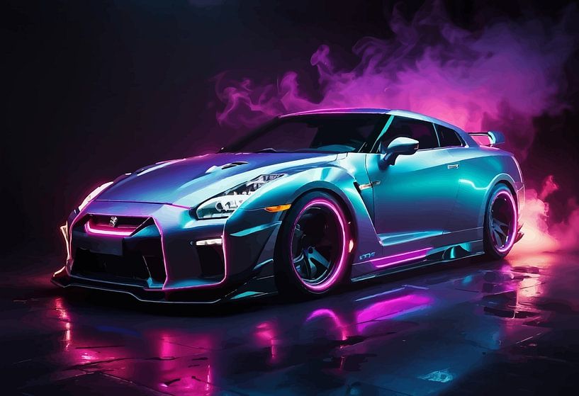 Nissan GT-R R35 - Neon Apex par MIROKKU