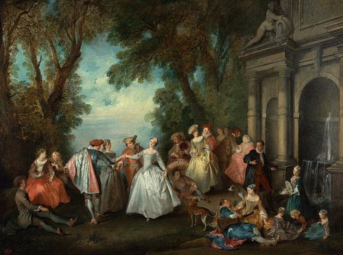 Dance before a Fountain, Nicolas Lancret