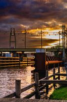 Eisenbahnbrücke, van Haringxmakanaal, Leeuwarden