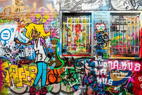 colorful walls in ghent