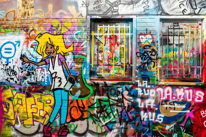bunte mauern in gent von Meindert Marinus