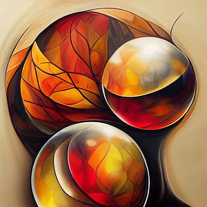 Autumn Abstract by Jacky