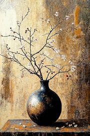 Japanse bloesemkunst in Goud ii van Studio BB