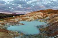 Sulfur lake in Skutustadahreppur area