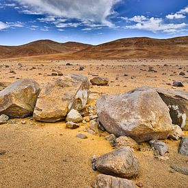 Landscape in the desolate Atacama desert by Chris Stenger
