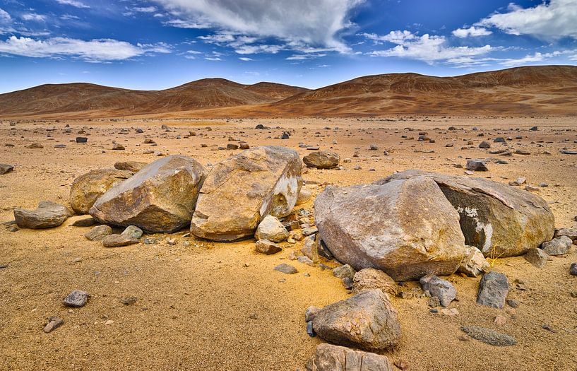 Landschaft in der trostlosen Atacama-Wüste von Chris Stenger