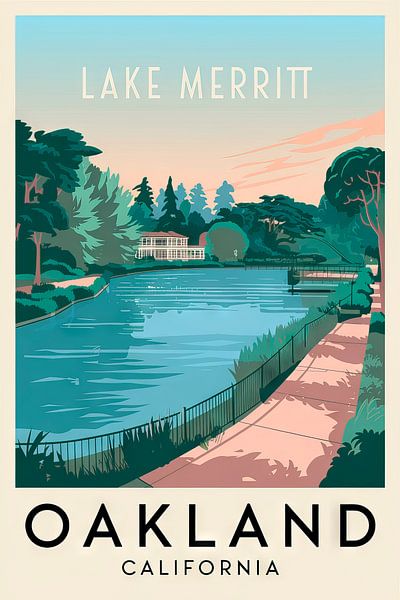 Oakland, California by Poster Art Shop