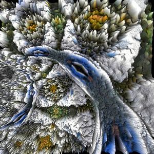 Blauwe vogel (ook in serie: vogels - 2 luik)
