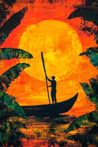 Coucher de soleil bateau