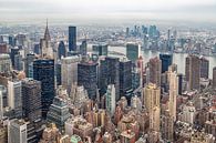 New York skyline vanaf de top van Empire State Building daglicht uitzicht in de winter van Mohamed Abdelrazek thumbnail
