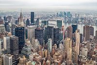 New York skyline vanaf de top van Empire State Building daglicht uitzicht in de winter