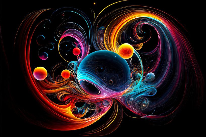 Abstracte Bollen 12 van Peet de Rouw