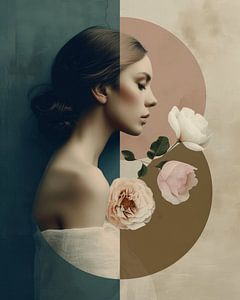 Porträt mit poetischer Ausstrahlung in Pastellfarben