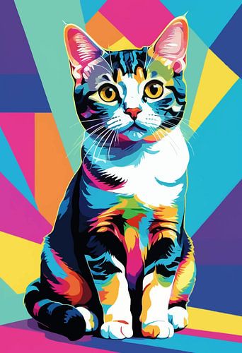 Amerikaans Korthaar Pop Art