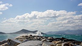 Waves on the Rocks by Gerben Kolk