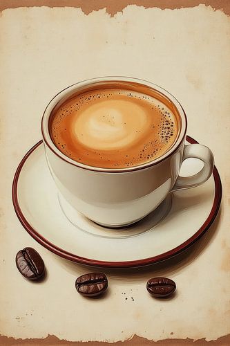 kop koffie of cappuccino