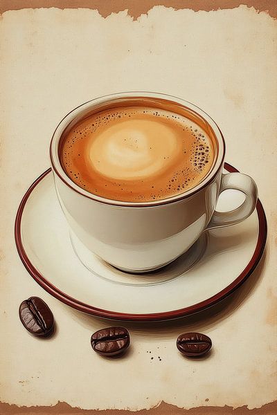 cup of coffee or cappuccino by Egon Zitter