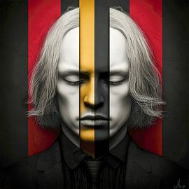 Gevangene van kleur van Klaus Tesching - Art-AI