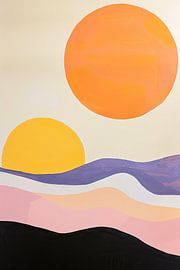 Abstract suns by Poster Art Shop