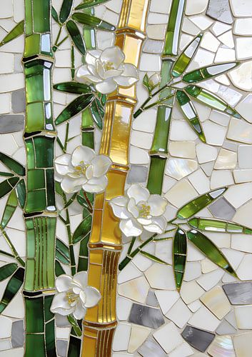 Satined bamboo glass