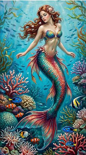 The beautiful mermaid of the sea.