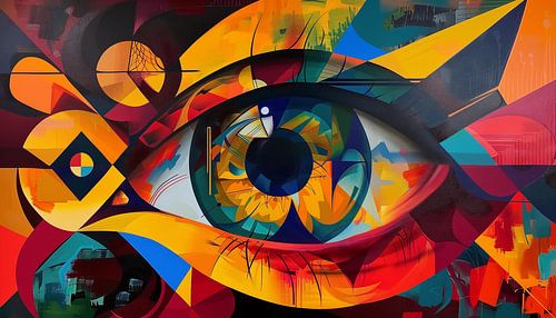 Abstracte oog panorama