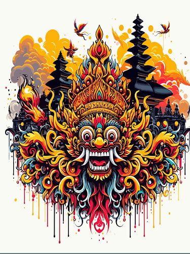 Barongan-kunst uit Bali