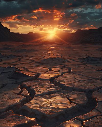 Glühende Dämmerung im Death Valley