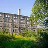 Ruine des Lagergebäudes des Böllberger Mühlen-Komplexes in Halle in Deutschland von Babetts Bildergalerie