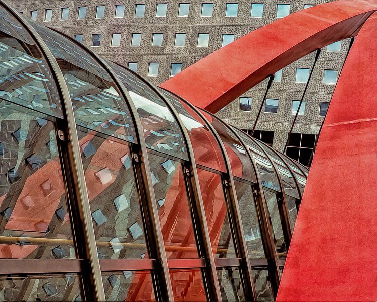 Gläserner Tunnel in Paris von Peter van Vuuren