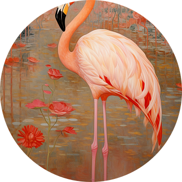 Jugendstil Flamingo van Whale & Sons
