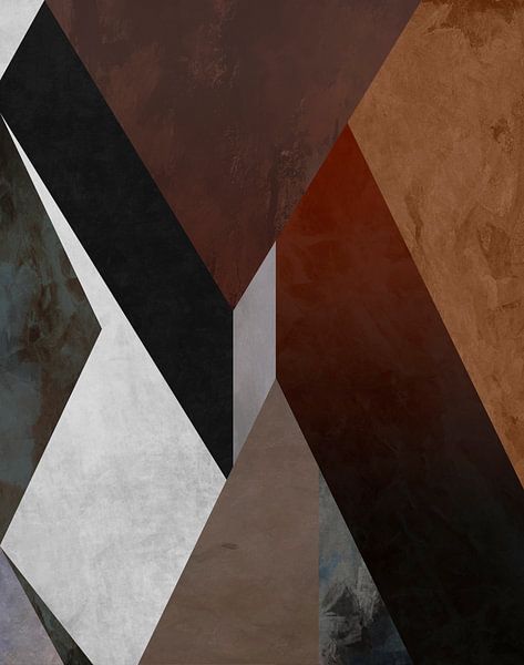 Geometric pattern with triangles 2 by Angel Estevez