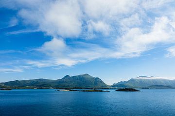 Coast on the Lofoten Islands in Norway