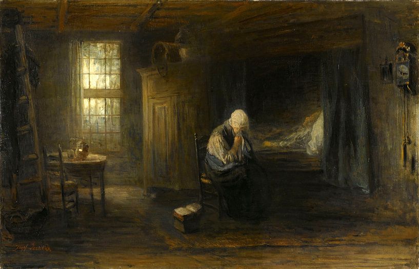 Alone in the World van Jozef Israëls, 1878 van Gave Meesters