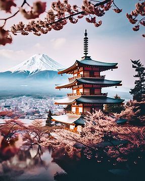 Tempels in Japan van fernlichtsicht