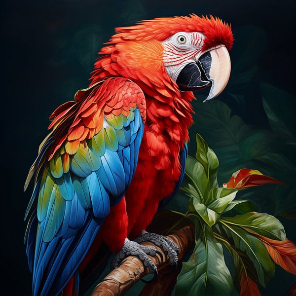 Ara rouge par TheXclusive Art