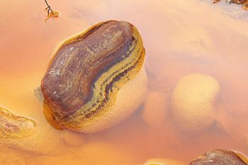 Rio Tinto farbiges Gestein.