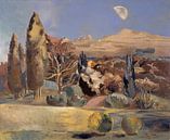 Landscape of the first quarter of the moon, Paul Nash - 1943 by Het Archief thumbnail